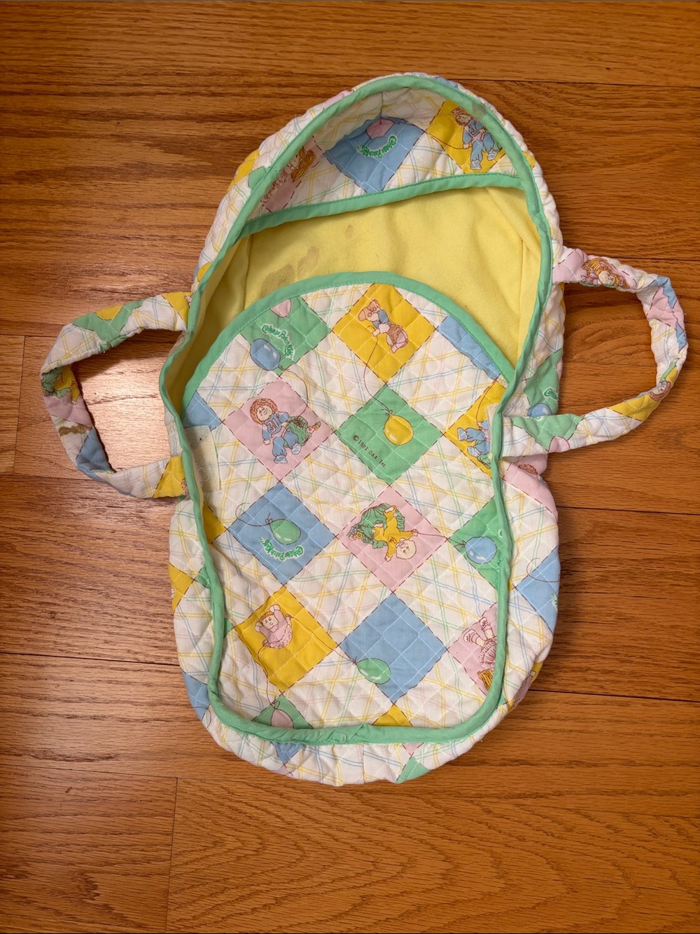 Vintage 1984 Cabbage Patch Kids Doll Quilted Carrier